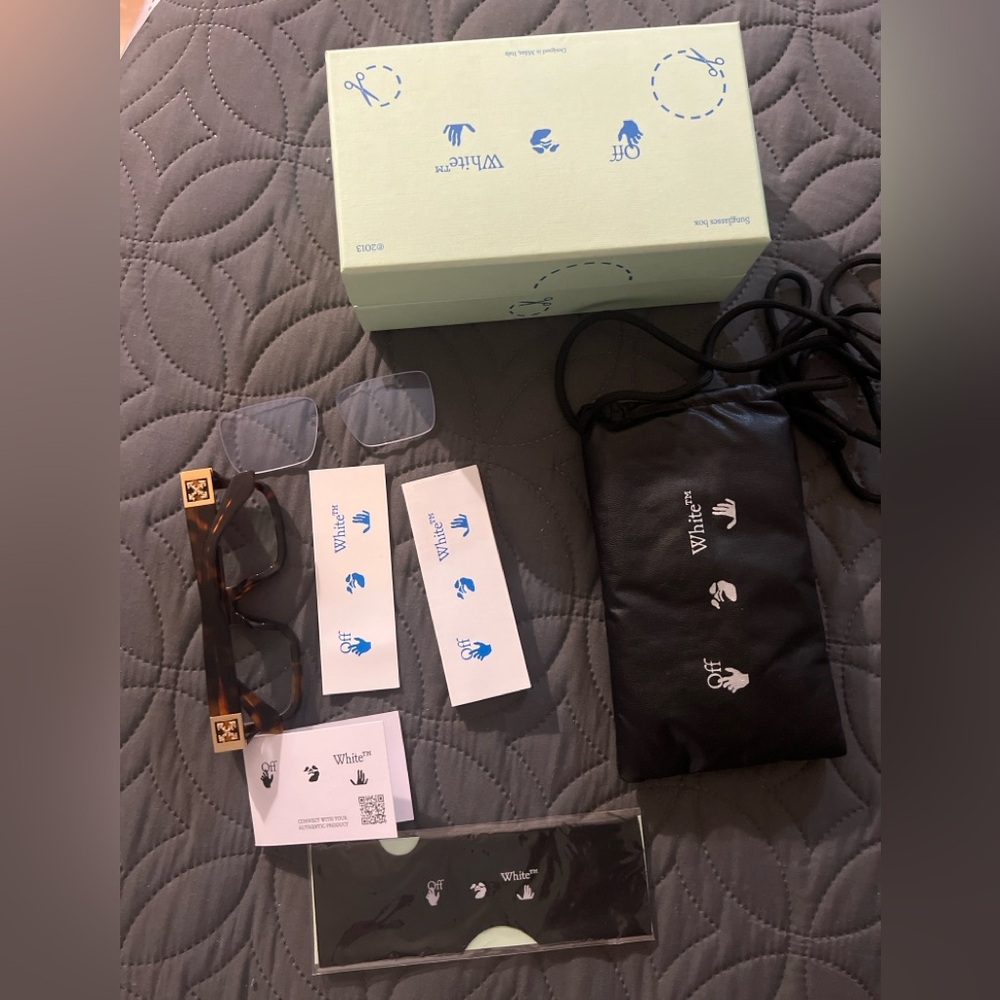 Off-White Brown Square Glasses - image 5